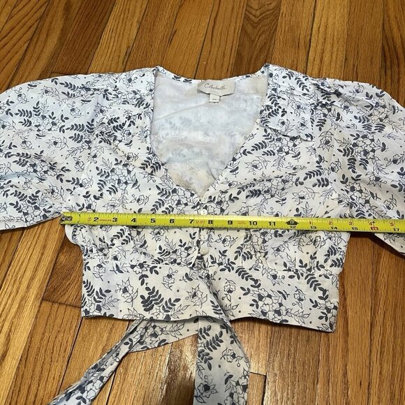 Cleobella Amina Crop Wrap Top in Killarney Floral Print Size XS - Picture 9 of 11